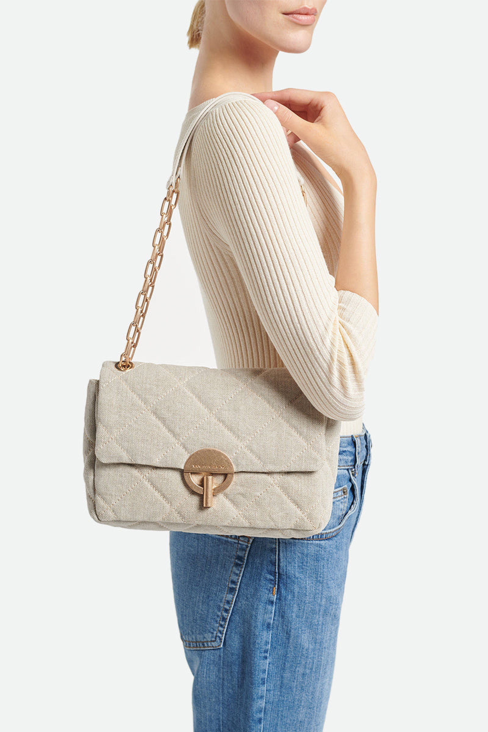 Moon linen bag - Sand