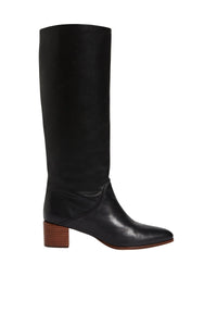 Bottes hautes 45 en cuir - Noir
