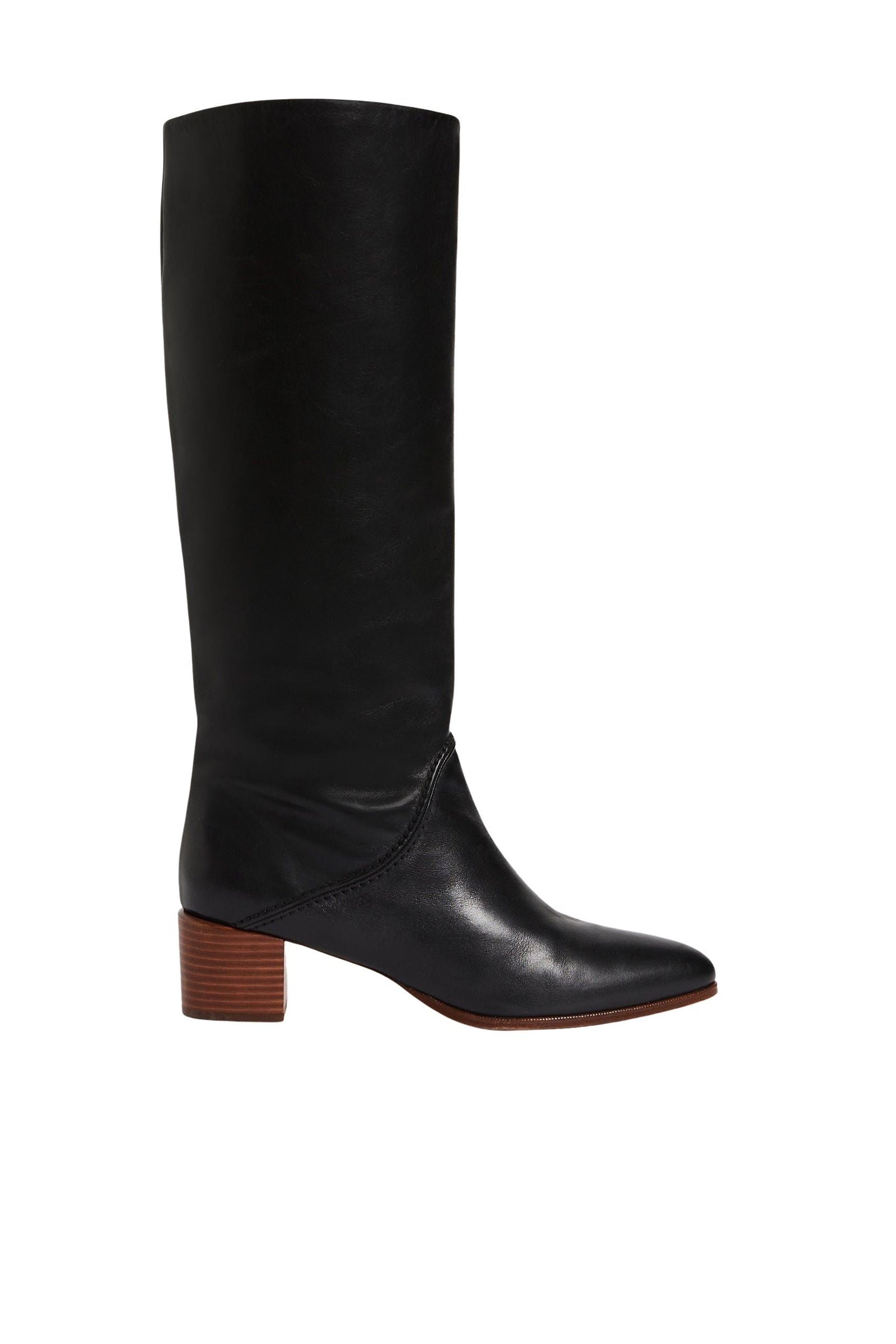 Bottes hautes 45 en cuir - Noir