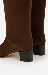 Bottes 45 en nubuck - Brun