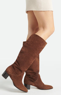 Bottes 45 en nubuck - Brun