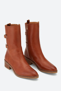 Bottines 45 en cuir - Caramel