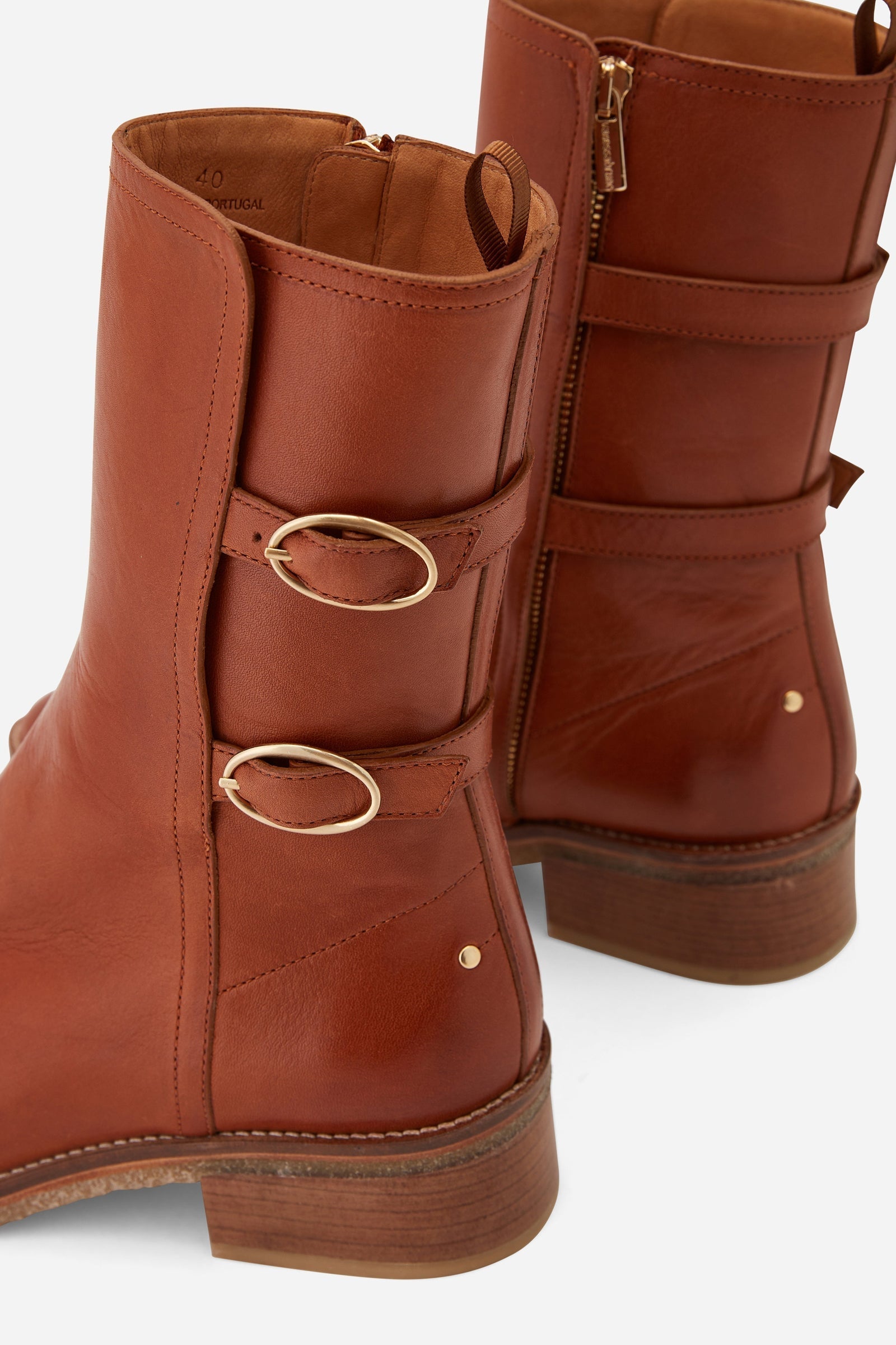 Bottines 45 en cuir - Caramel