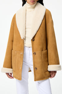 RECO : 500 // Veste Sambo  en cuir - Marron