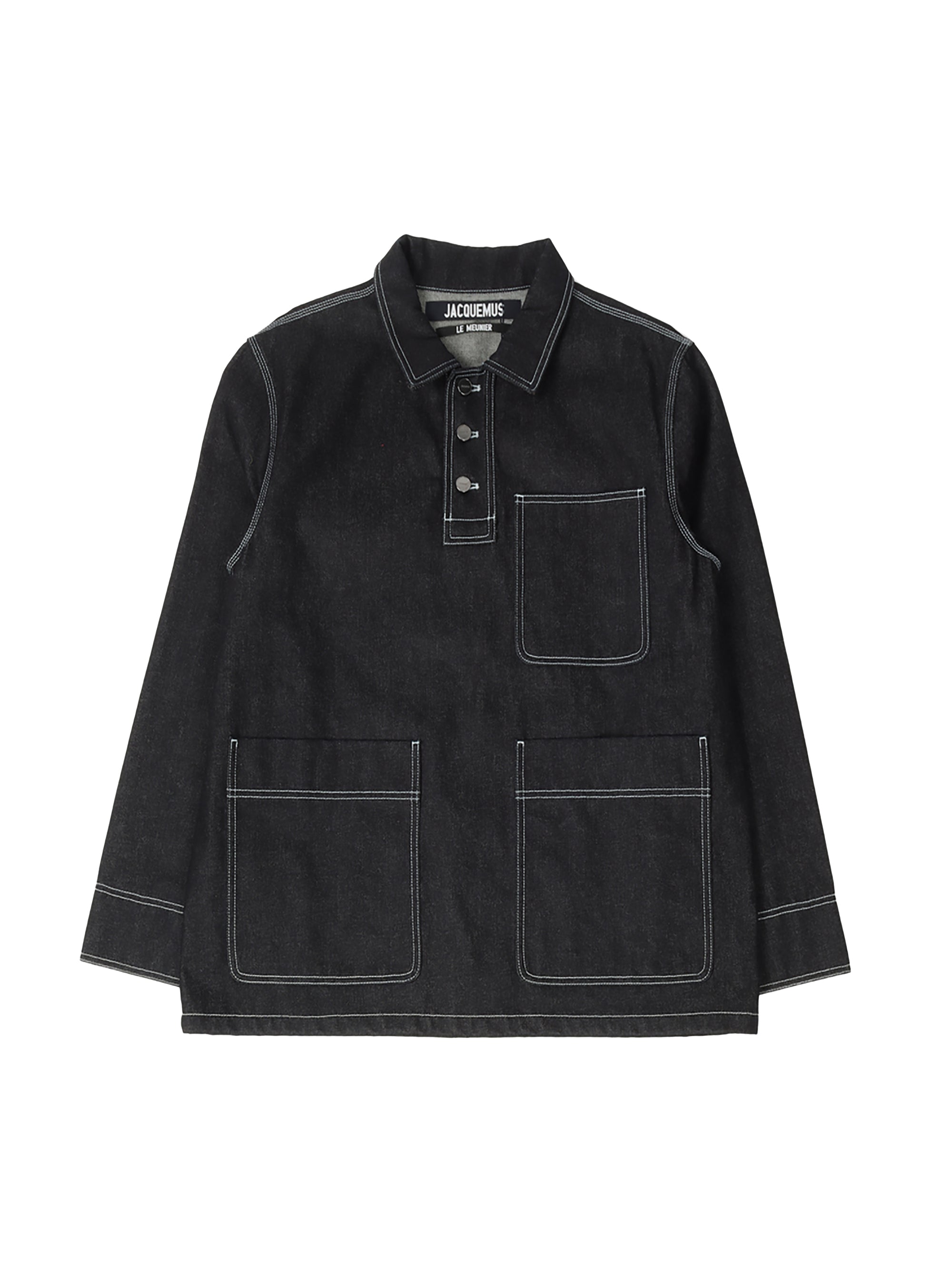 Blouse Meunier en denim - Navy