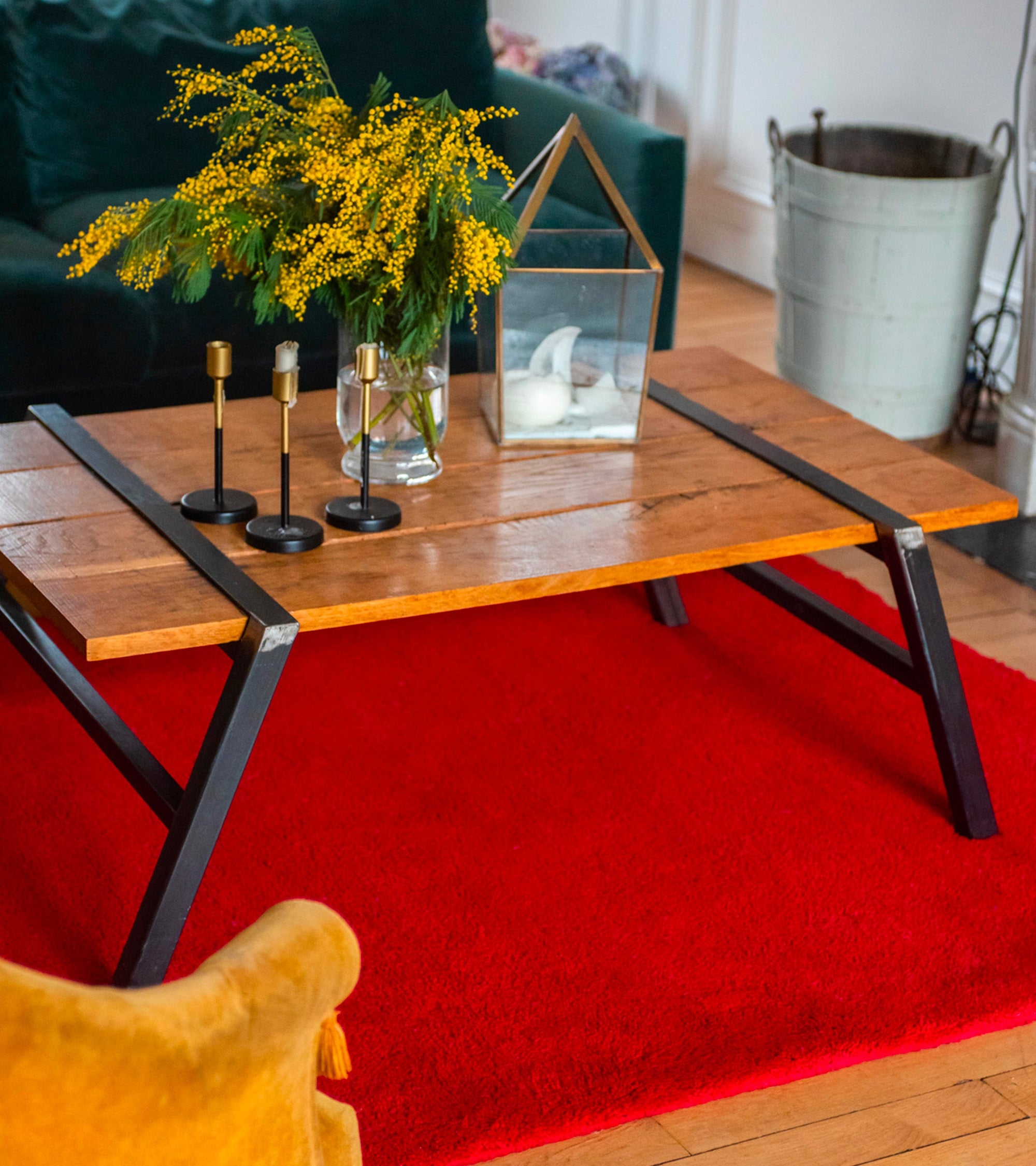 Tapis Velluto 200x300 en laine - Rouge