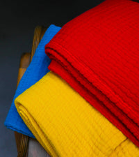 Plaid Copertina L en gaze de coton - Rouge
