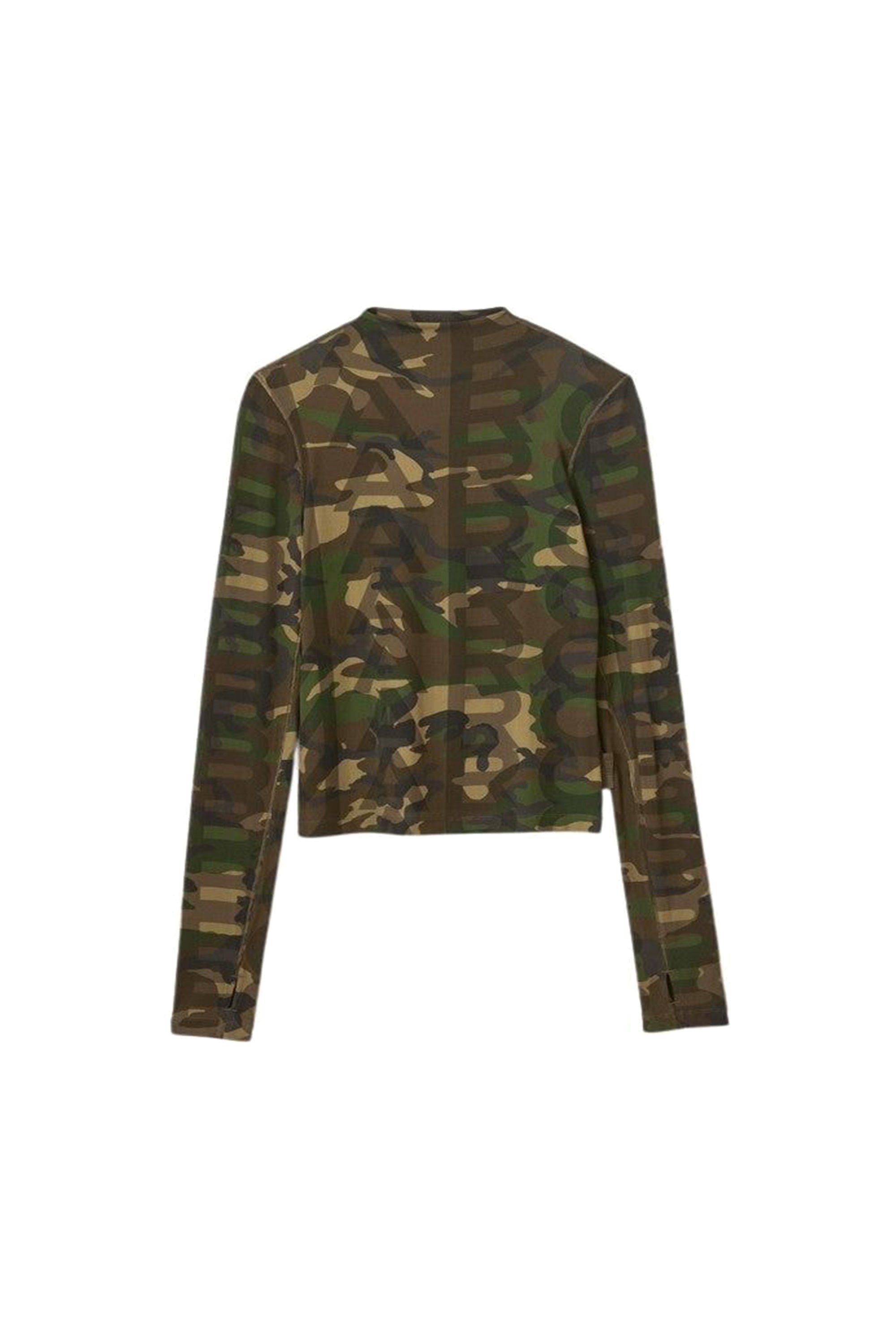 T-shirt à manches longues transparent camouflage - Camo Multicolor