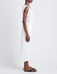 Robe Lynn en jersey de coton - White