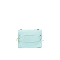 Billie small leather flap bag - Mint