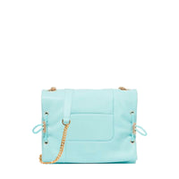 Billie small leather flap bag - Mint