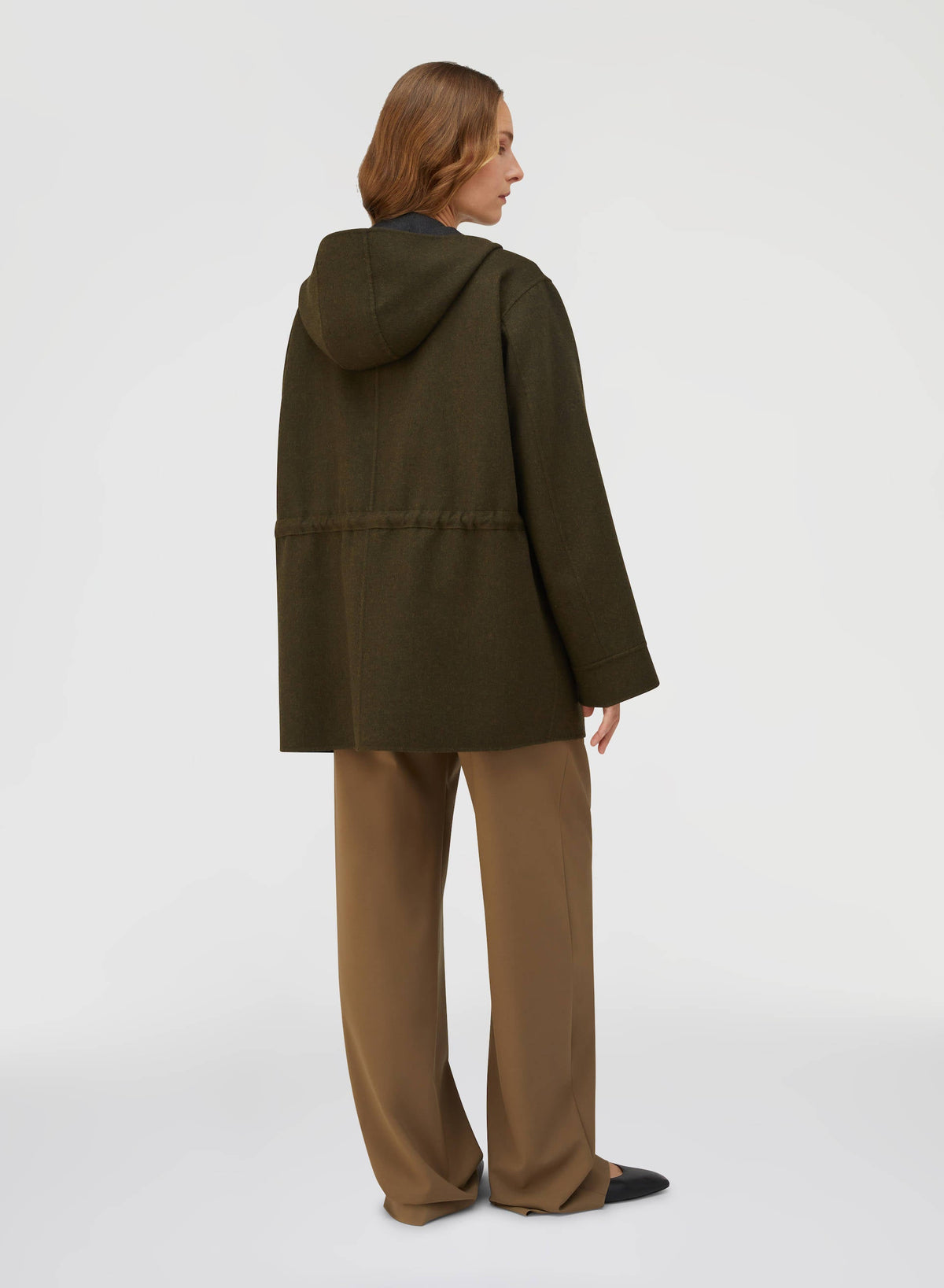 ANTHRACITE AND MUSK ROPE REVERSIBLE PARKA