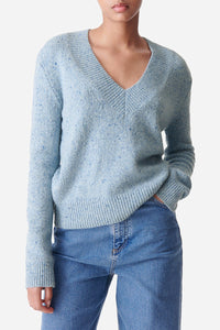 Pull Damita en laine - Azur