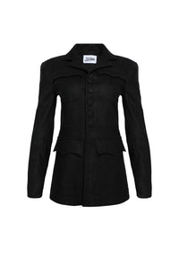 Veste Cyber en feutre de laine - Dark Grey