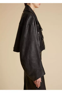 Gelman jacket in leather - Black