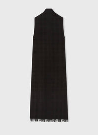 BLACK SUPERLIGHT CASHMERE VEST DRESS