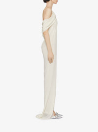 KNOT LONG DRESS WITH BACK DRAPPED