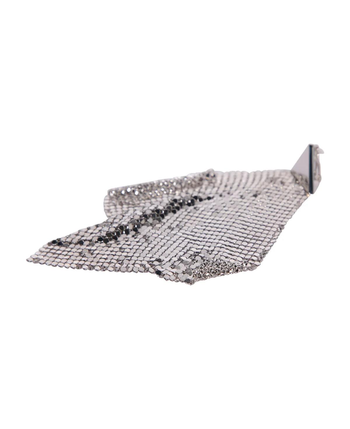 Mono boucle d'oreille fluide scintillante - Silver
