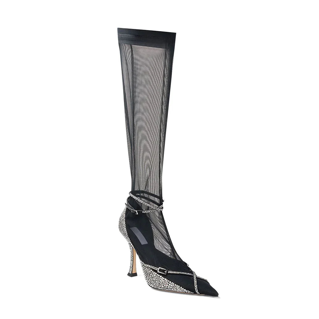 ZNO STOCK 0 DJV 2/2 ST 100% Prix 390 / Reco 280 BLACK/SILVER Shoe JCxM SOCK PUMP