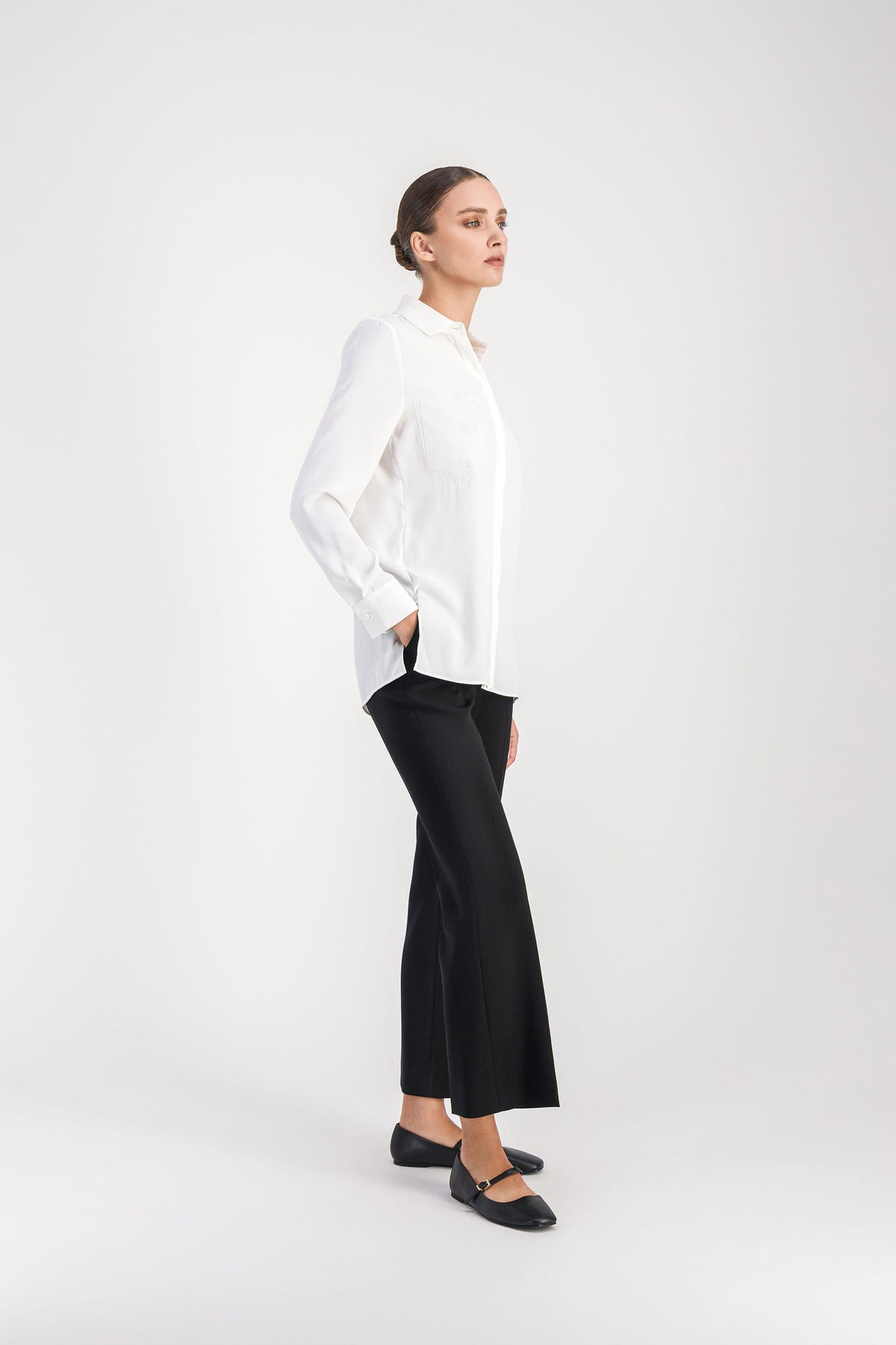 Chemise col tricot - Blanc Cassé