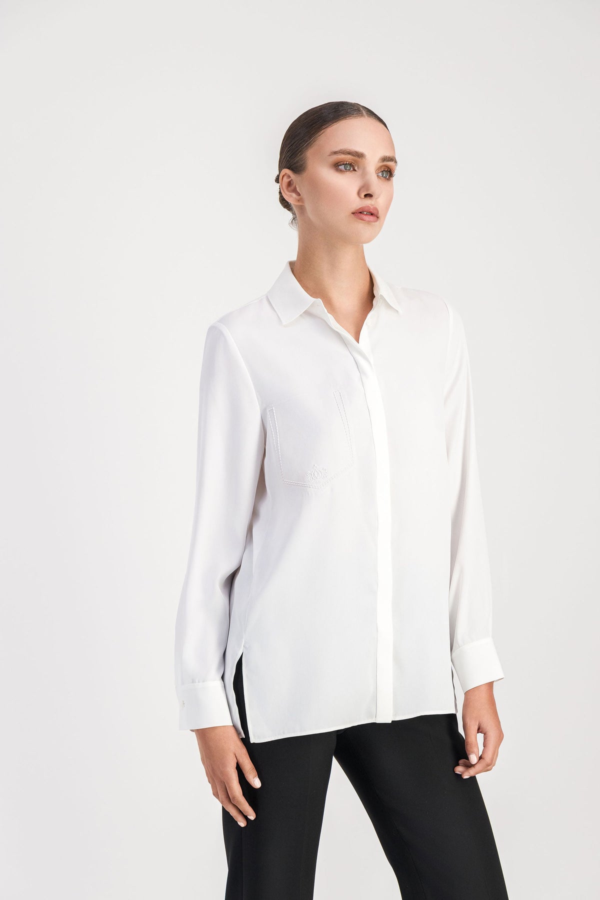 Chemise col tricot - Blanc Cassé