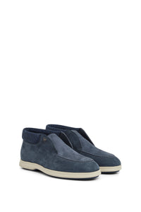 Mocassins hauts bi-matière en cuir - No color