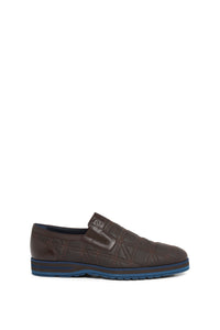 Derbies imprimées en cuir - No color