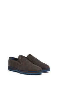 Derbies imprimées en cuir - No color