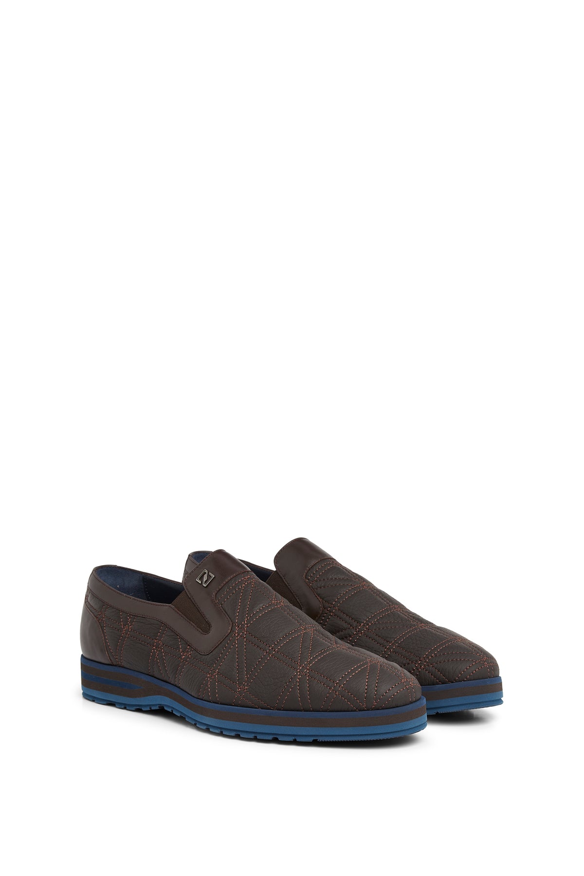 Derbies imprimées en cuir - No color