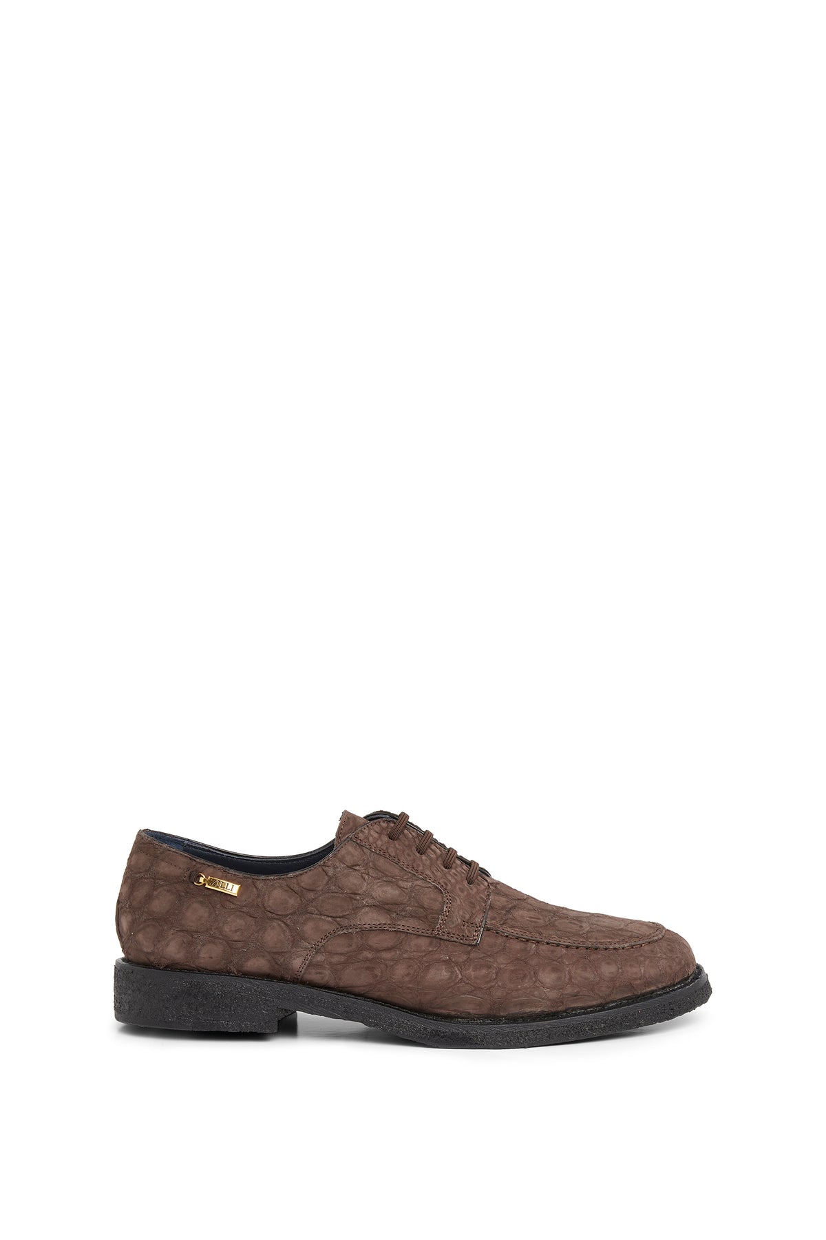 Derbies imprimées en cuir - No color