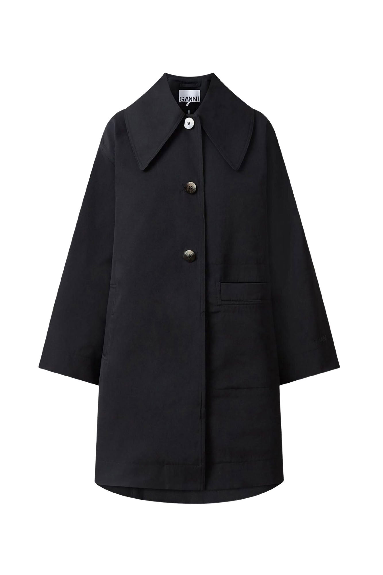 Veste midi oversize - Black
