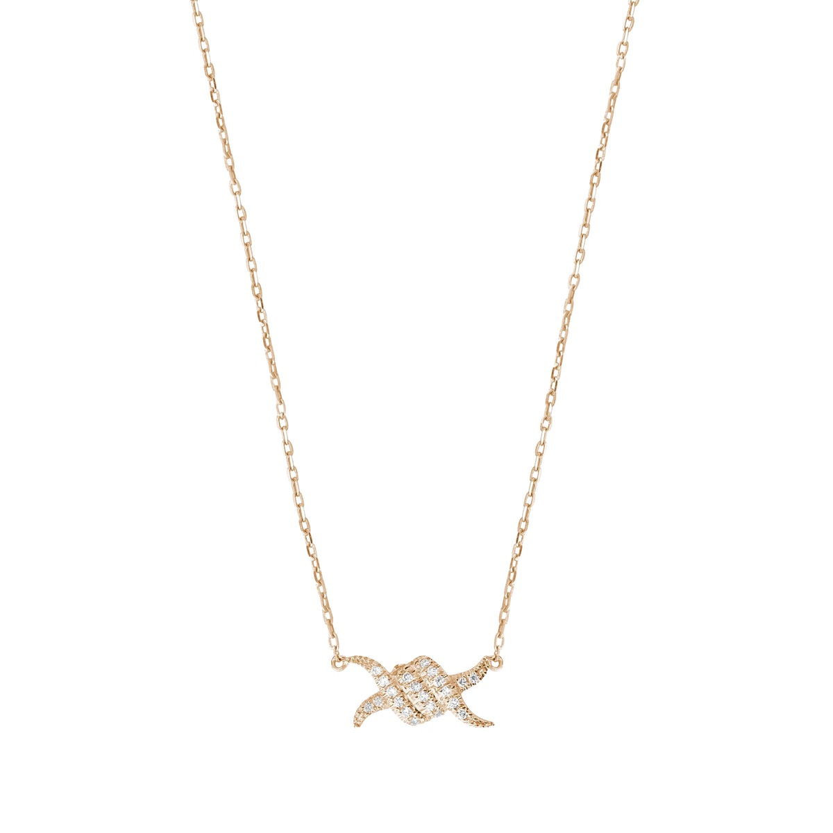 Collier Barbelé en Or jaune 18K serti de diamants - Jaune
