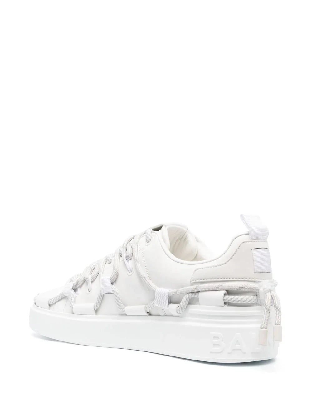 Baskets B-Court lacés en cuir - Blanc
