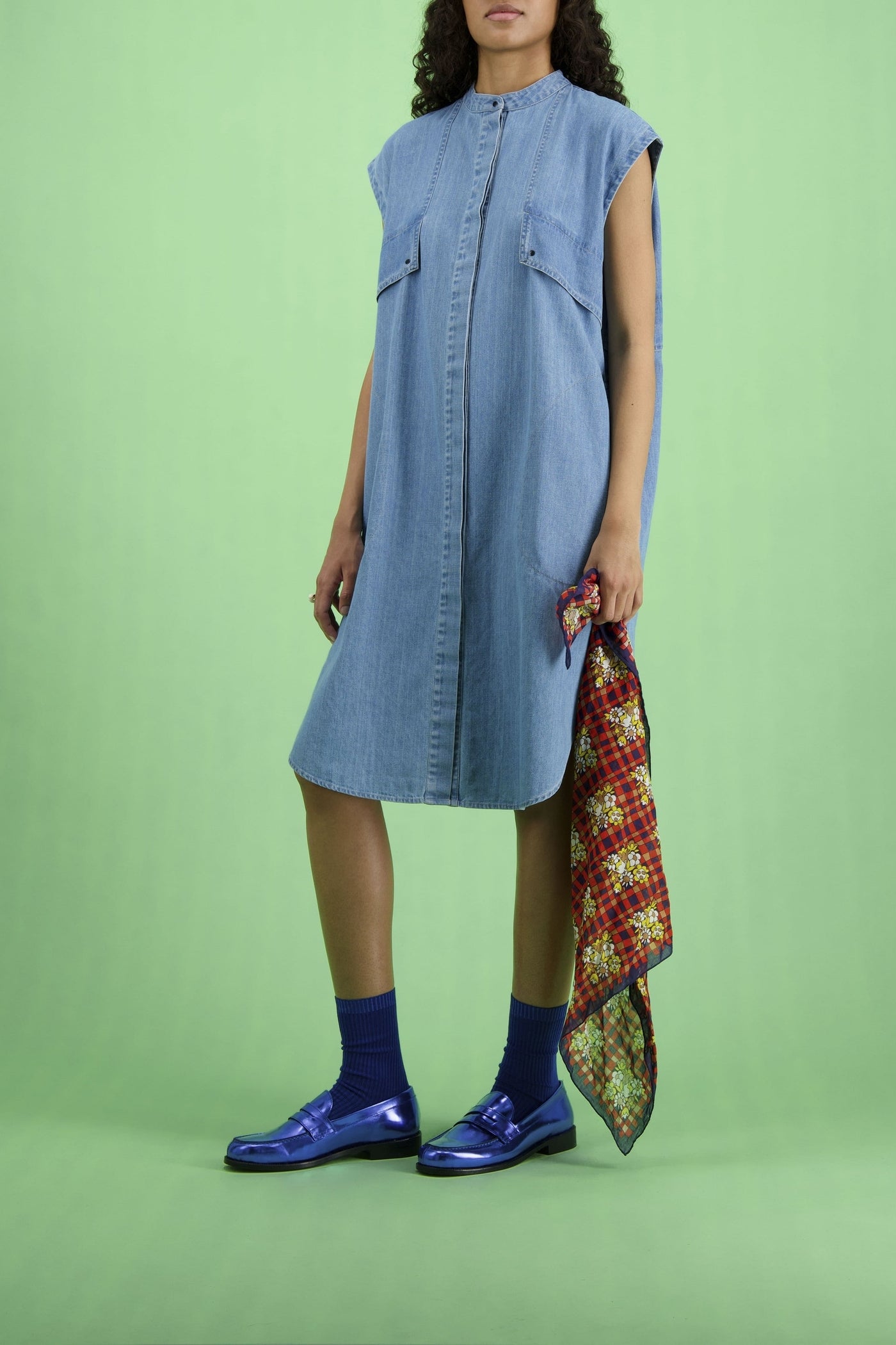 DENIM / 2qty Kids Lucciana Dress - Denim