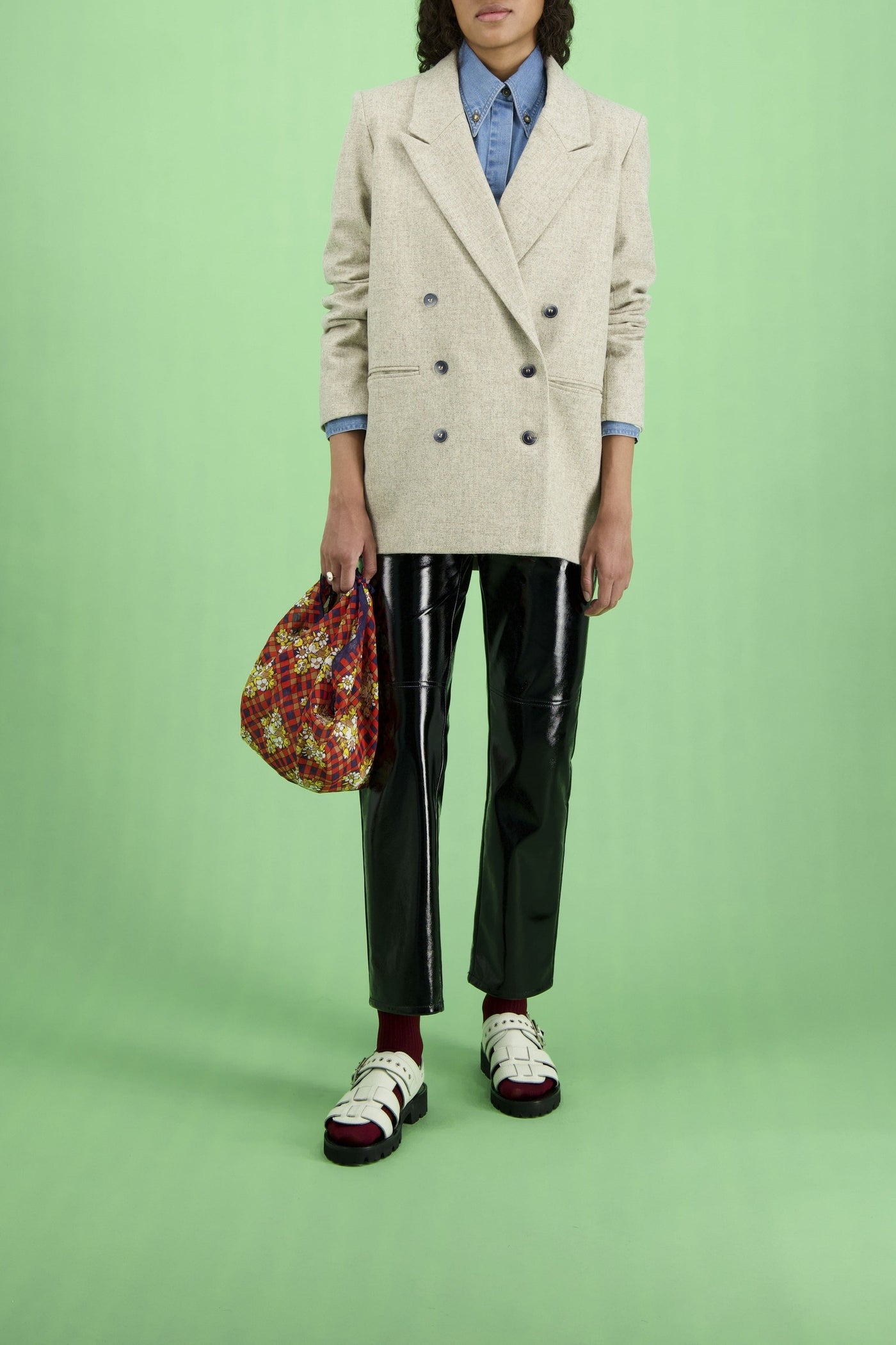 Kiss Travertine wool jacket - Ecru