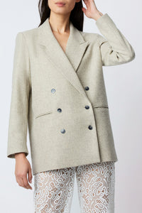 Kiss Travertine wool jacket - Ecru