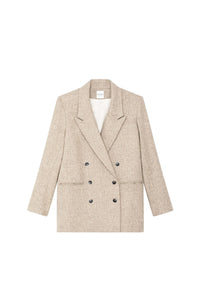 Kiss Travertine wool jacket - Ecru