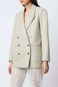 Kiss Travertine wool jacket - Ecru