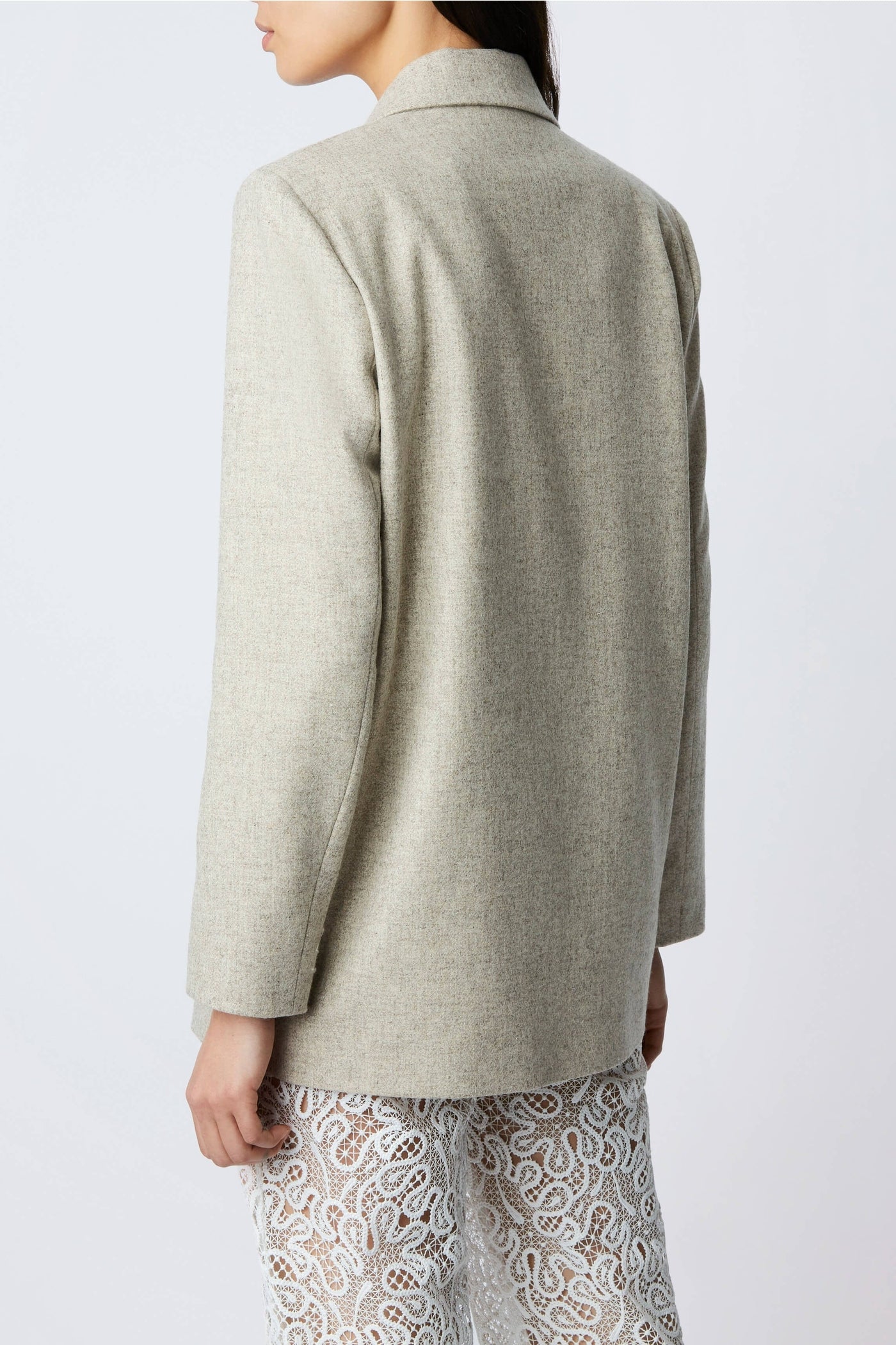 Kiss Travertine wool jacket - Ecru