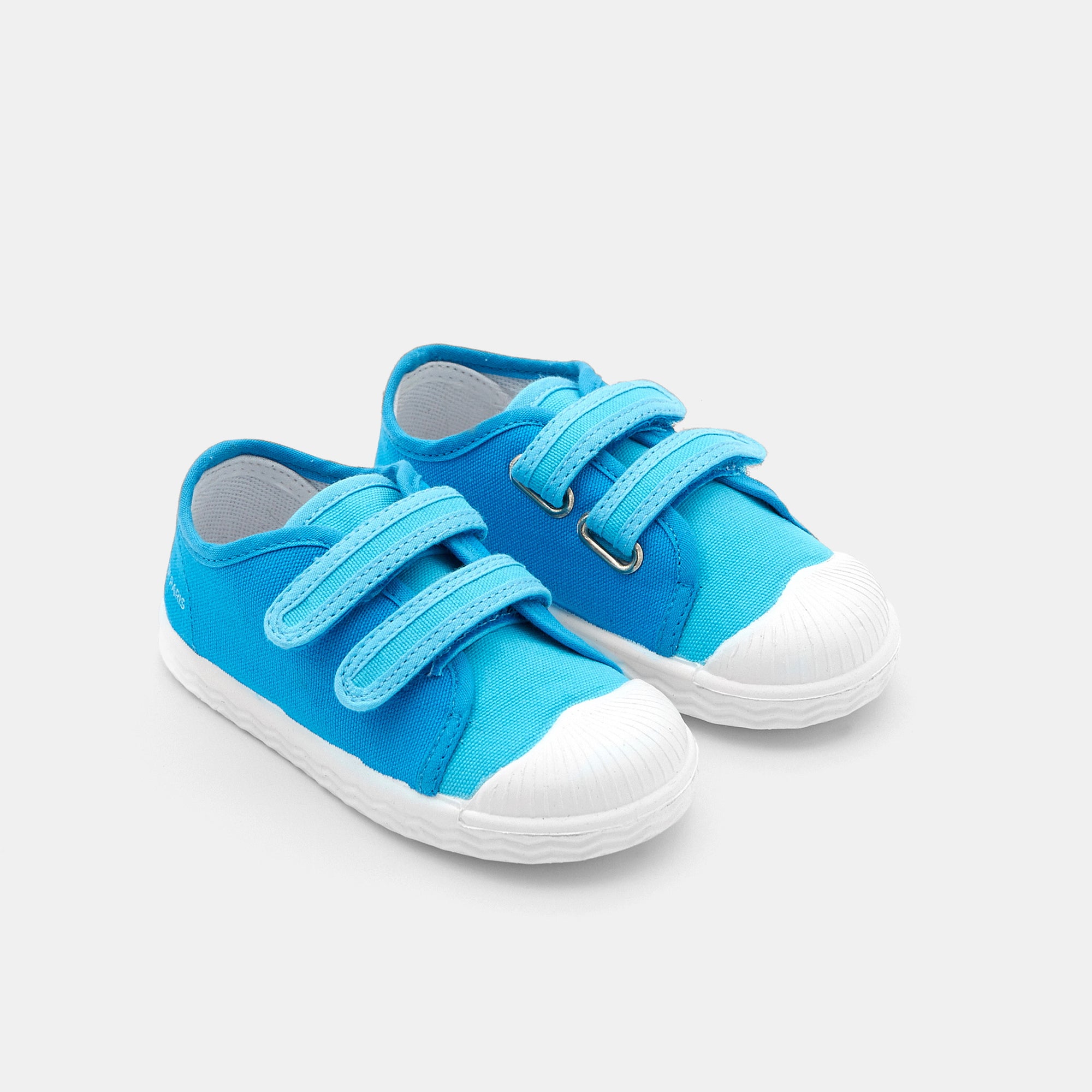 2 QTY / BLEU TURQUOISE CHAUSSURES TOILE DONALD