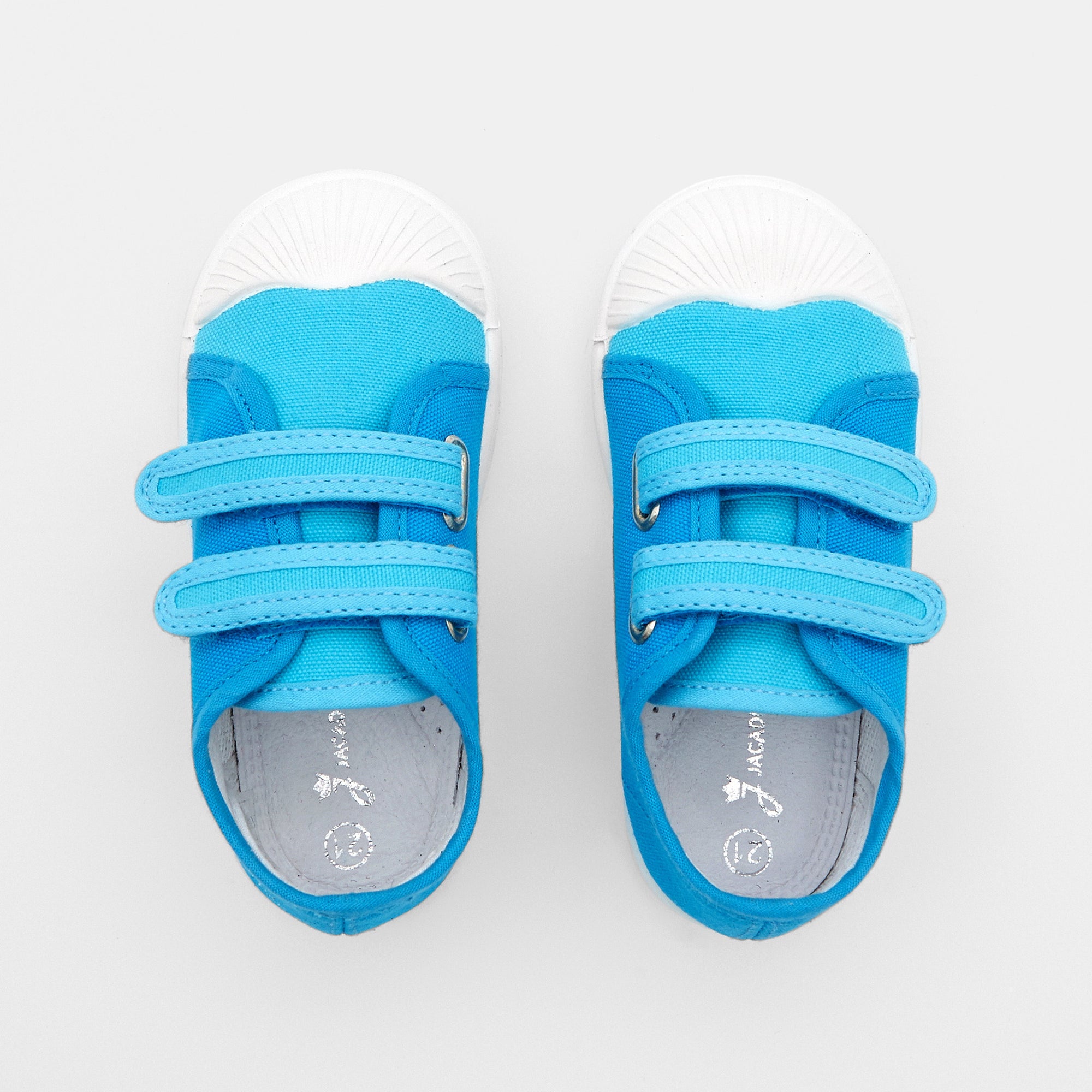 2 QTY / BLEU TURQUOISE CHAUSSURES TOILE DONALD