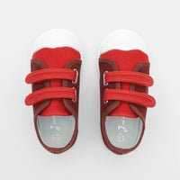 38 QTY / ROUGE VIF CHAUSSURES TOILE DONALD