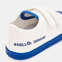 1 QTY / BLANC/BLEU CHAUSSURES TOILE DONALD