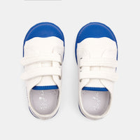 1 QTY / BLANC/BLEU CHAUSSURES TOILE DONALD