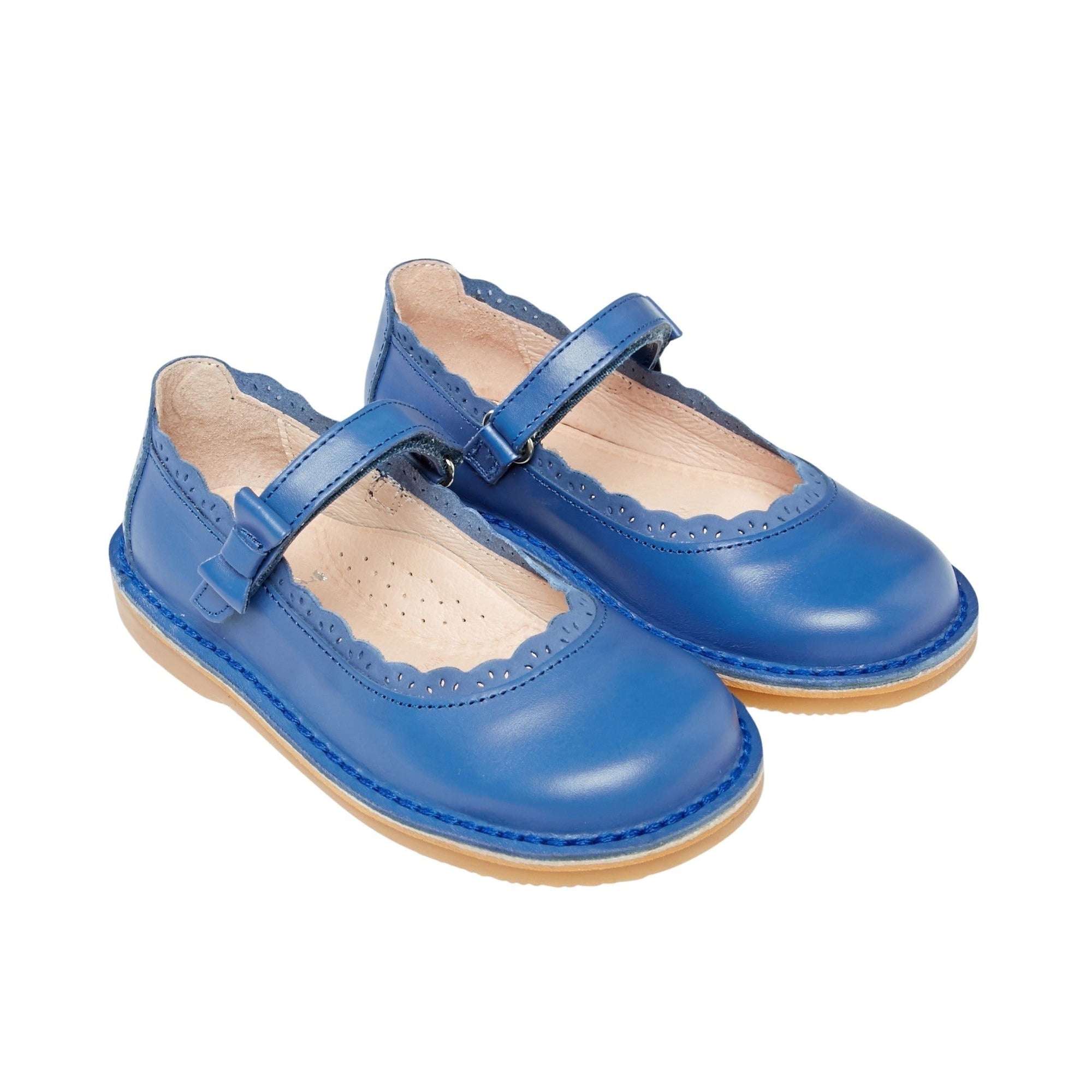 1 QTY / DENIM CLAIR CHAUSSURES CUIR DELPHINE