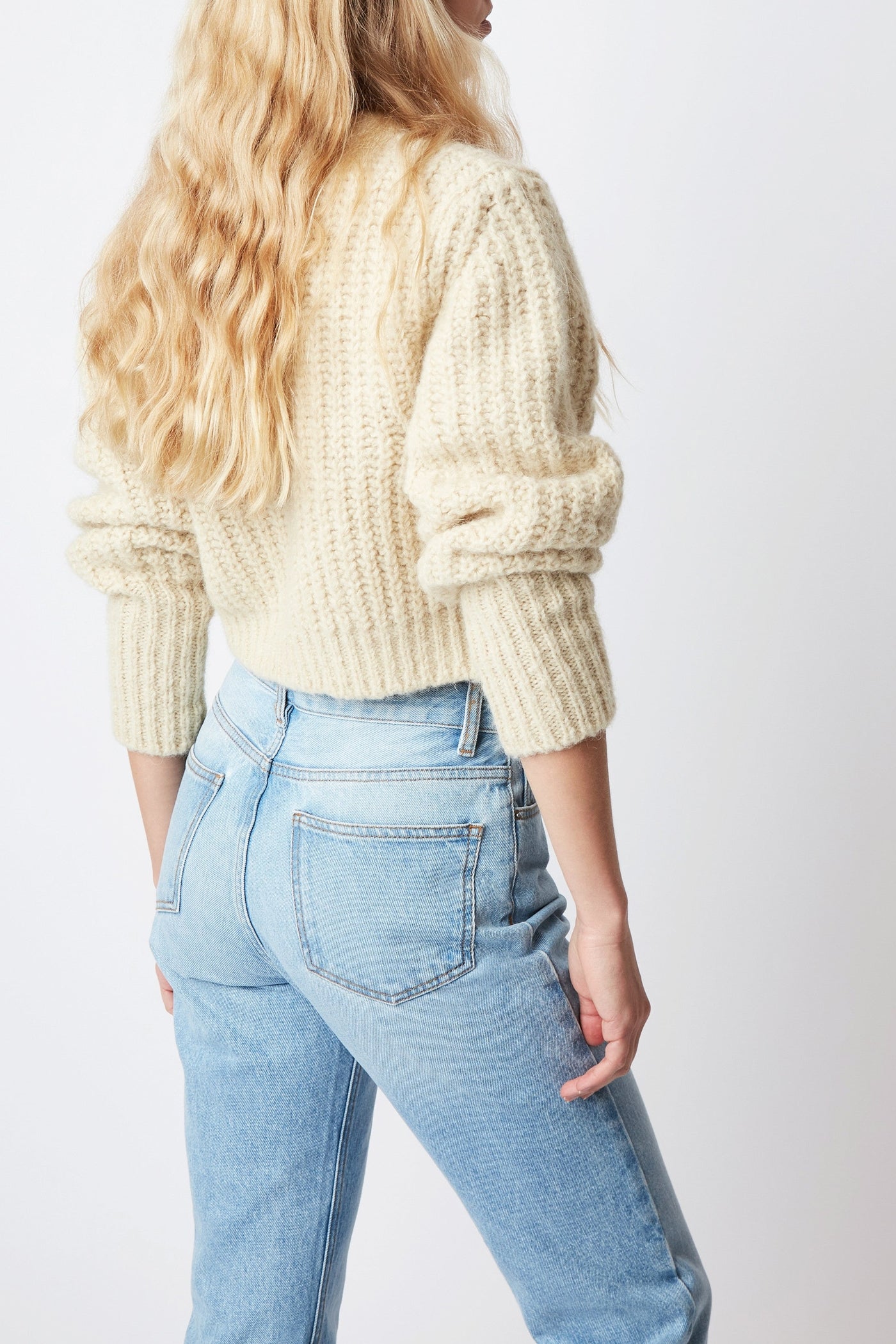 Gilet Bobby Light en mohair - Banana