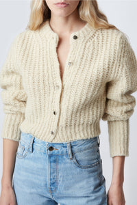 Gilet Bobby Light en mohair - Banana