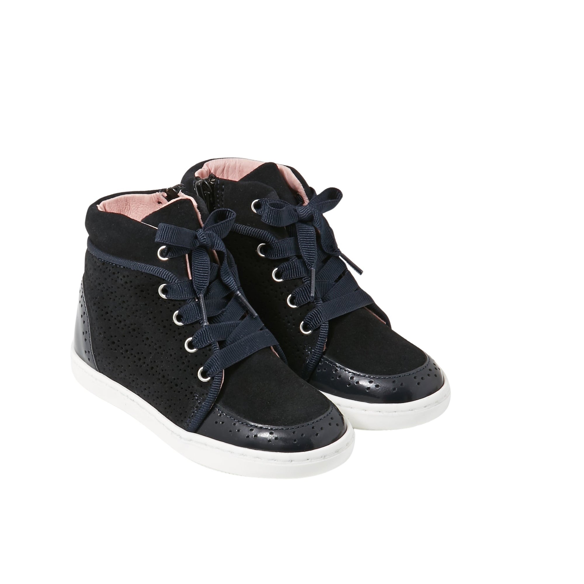 1 QTY / MARINE JACADI CHAUSSURES CUIR PONCHO