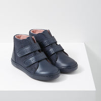 2 QTY / MARINE JACADI CHAUSSURES CUIR PLUMETIS