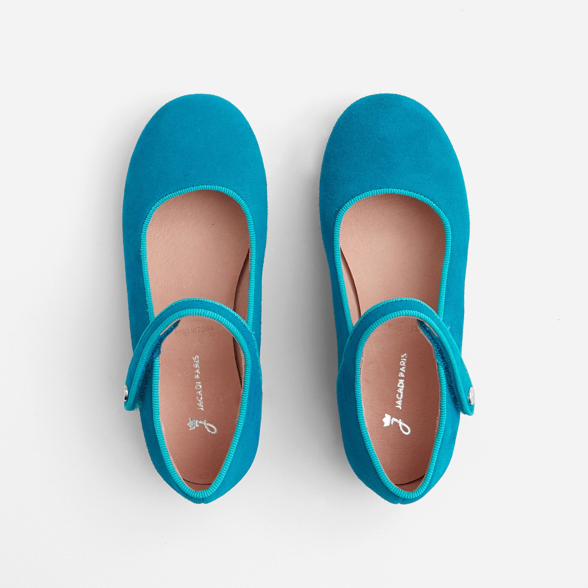 64 QTY / BLEU TURQUOISE CHAUSSURES CUIR DANELLE CUIR VELOURS